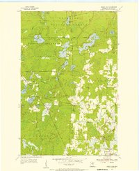 Dewey Lake 1955 topographic map thumbnail