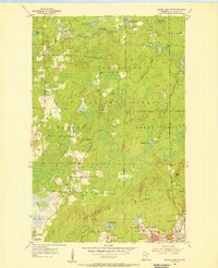 Dewey Lake SE 1955 topographic map thumbnail