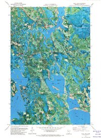 Dora Lake 1971 topographic map thumbnail