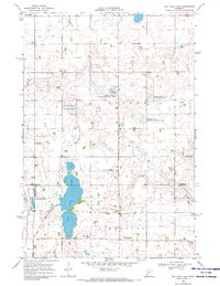Dry Wood Lake 1968 topographic map thumbnail