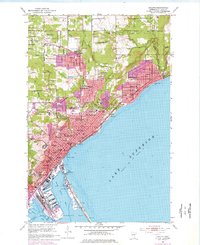Duluth 1953 topographic map preview