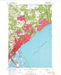 Duluth 1953 topographic map preview