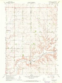 Edgerton NE 1967 topographic map thumbnail