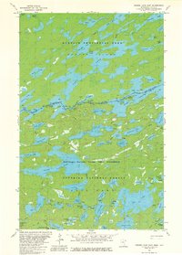 Ensign Lake East 1981 topographic map thumbnail