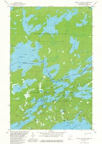 Ensign Lake West 1981 topographic map thumbnail
