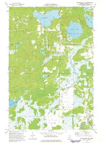 Esquagamah Lake 1973 topographic map thumbnail