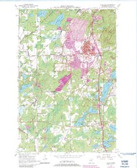 Eveleth 1951 topographic map thumbnail