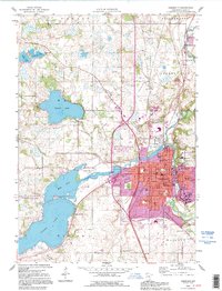 Faribault 1991 topographic map thumbnail