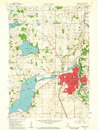 Faribault 1960 topographic map preview