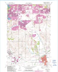 Farmington 1974 topographic map thumbnail