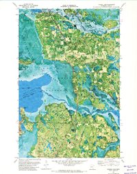 Federal Dam 1971 topographic map thumbnail