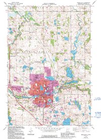 Fergus Falls 1973 topographic map thumbnail