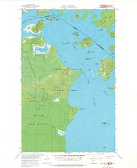 Flag Island 1967 topographic map thumbnail