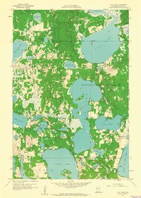 Flat Lake 1959 topographic map thumbnail