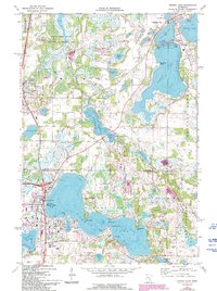 Forest Lake 1974 topographic map thumbnail