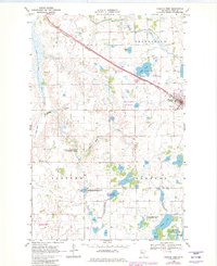 Fosston West 1969 topographic map thumbnail