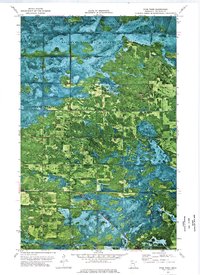 Four Town 1973 topographic map thumbnail