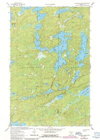 Fourtown Lake 1963 topographic map thumbnail