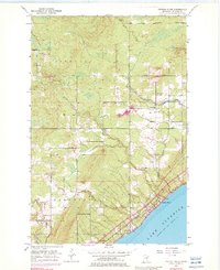 French River 1953 topographic map thumbnail