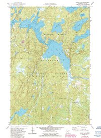 Gabbro Lake 1981 topographic map thumbnail
