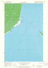 Garden Island West 1967 topographic map thumbnail