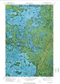 Gimiwan Lake 1973 topographic map thumbnail
