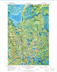 Goose Lake 1971 topographic map thumbnail