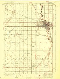 Grand Forks 1938 topographic map thumbnail