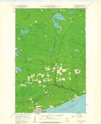 Grand Marais 1960 topographic map thumbnail