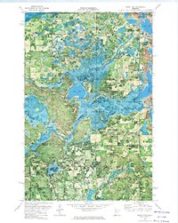 Grant Lake 1972 topographic map thumbnail