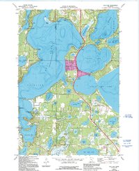 Gull Lake 1973 topographic map thumbnail