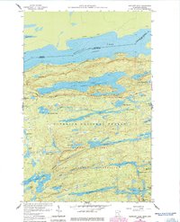 Gunflint Lake 1960 topographic map thumbnail
