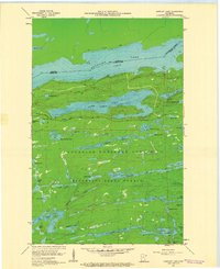 Gunflint Lake 1960 topographic map thumbnail