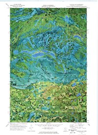 Gurneau Lake 1972 topographic map thumbnail