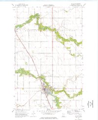 Hallock 1974 topographic map thumbnail
