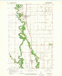 Halstad 1963 topographic map thumbnail