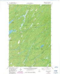 Harris Lake 1981 topographic map thumbnail