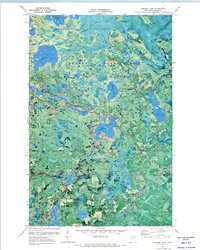 Hartley Lake 1971 topographic map thumbnail