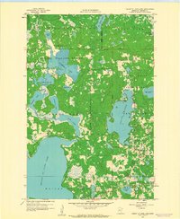 Height Of Land Lake 1959 topographic map thumbnail