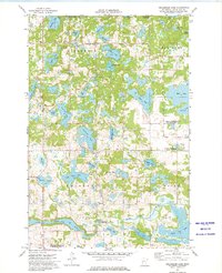 Heilberger Lake 1973 topographic map thumbnail