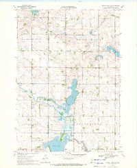 Heron Lake NW 1970 topographic map thumbnail