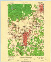 Hibbing 1957 topographic map thumbnail