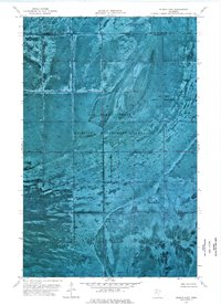 Hilman Lake 1974 topographic map thumbnail