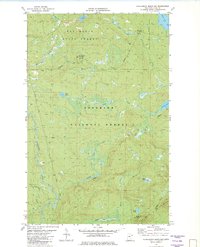 Honeymoon Mountain 1981 topographic map thumbnail