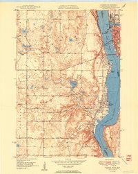Hudson 1950 topographic map thumbnail