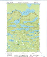 Hungry Jack Lake 1959 topographic map thumbnail