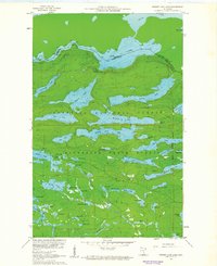 Hungry Jack Lake 1959 topographic map thumbnail