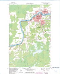 International Falls 1969 topographic map thumbnail