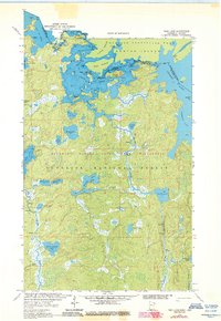 Iron Lake 1963 topographic map thumbnail