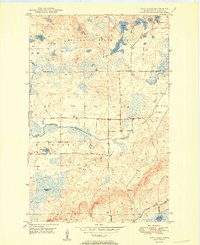 Isaac Lake 1950 topographic map thumbnail